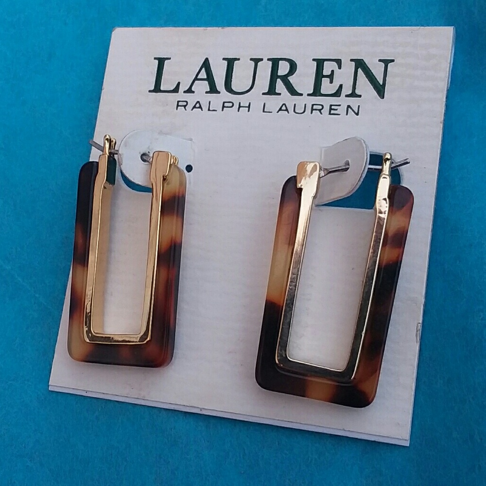 Ralph Lauren Tortoise Earrings